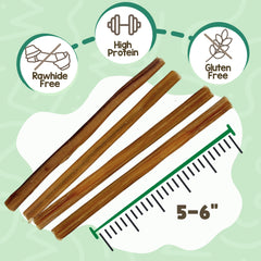 Nature Gnaws palitos de res delgados para perros: masticación suave para cachorros.