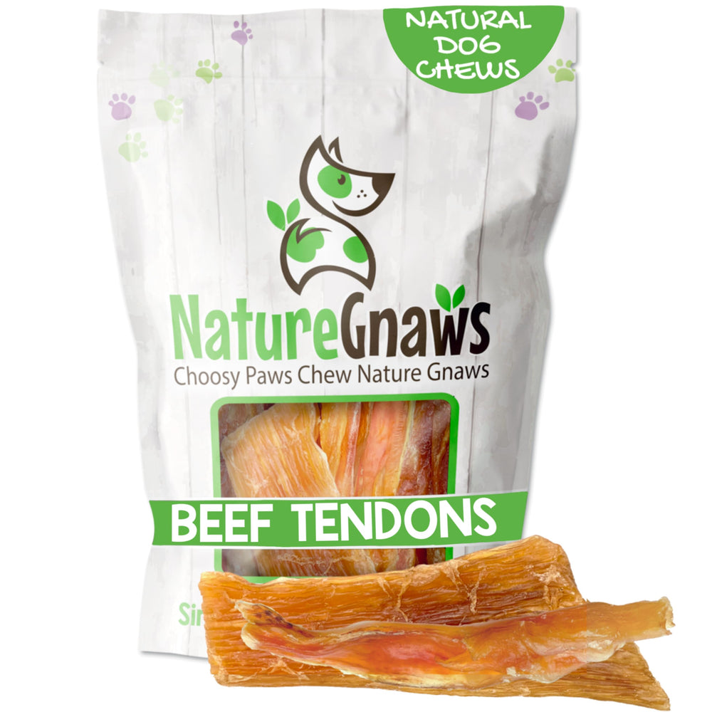 Nature Gnaws tendones para perros, 8oz, opción de masticación natural