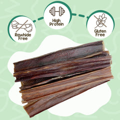 Nature Gnaws masticables de esófago de res, textura gruesa para masticar más tiempo.