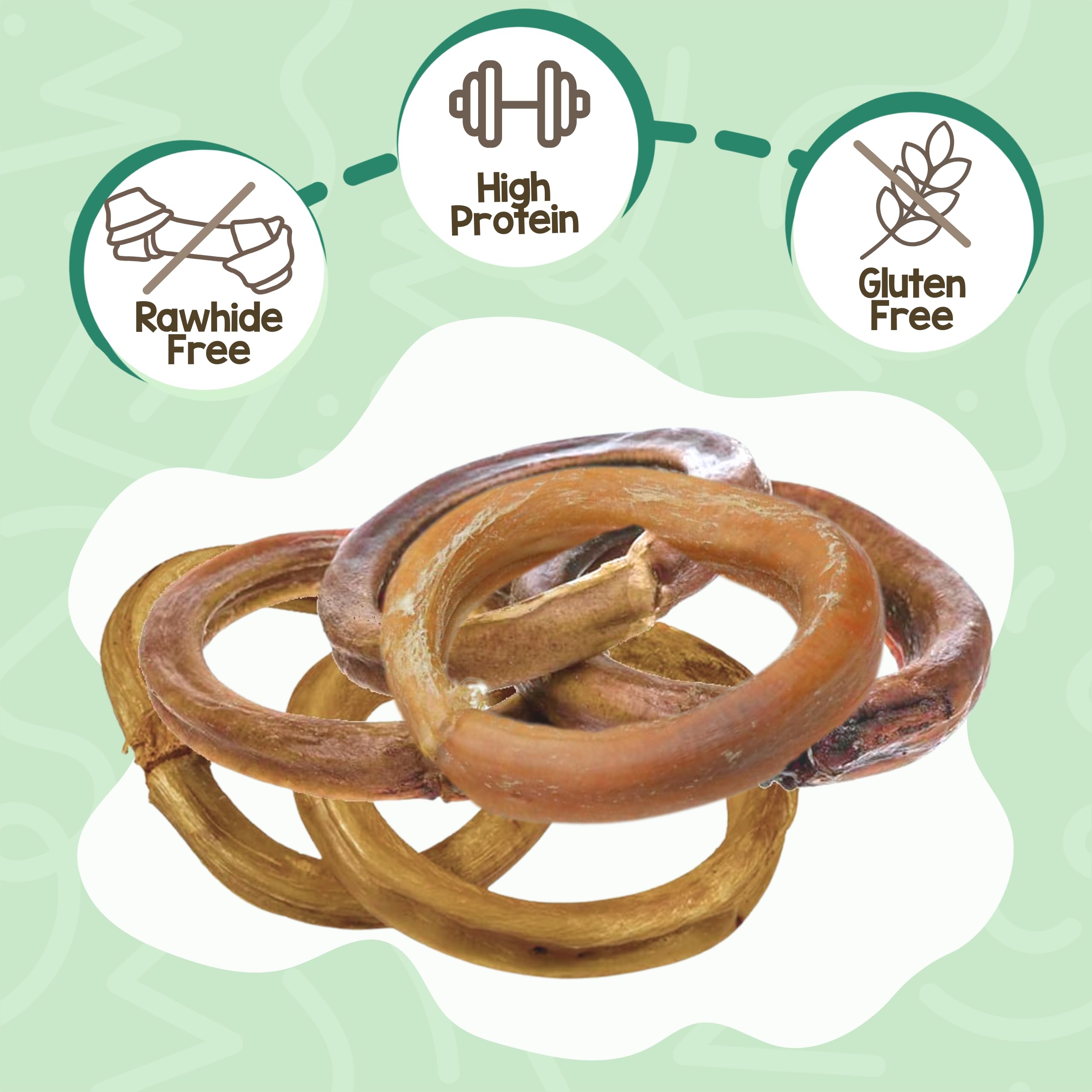 Nature Gnaws Bully Ring: anillo natural para perros, ayuda a entretener.