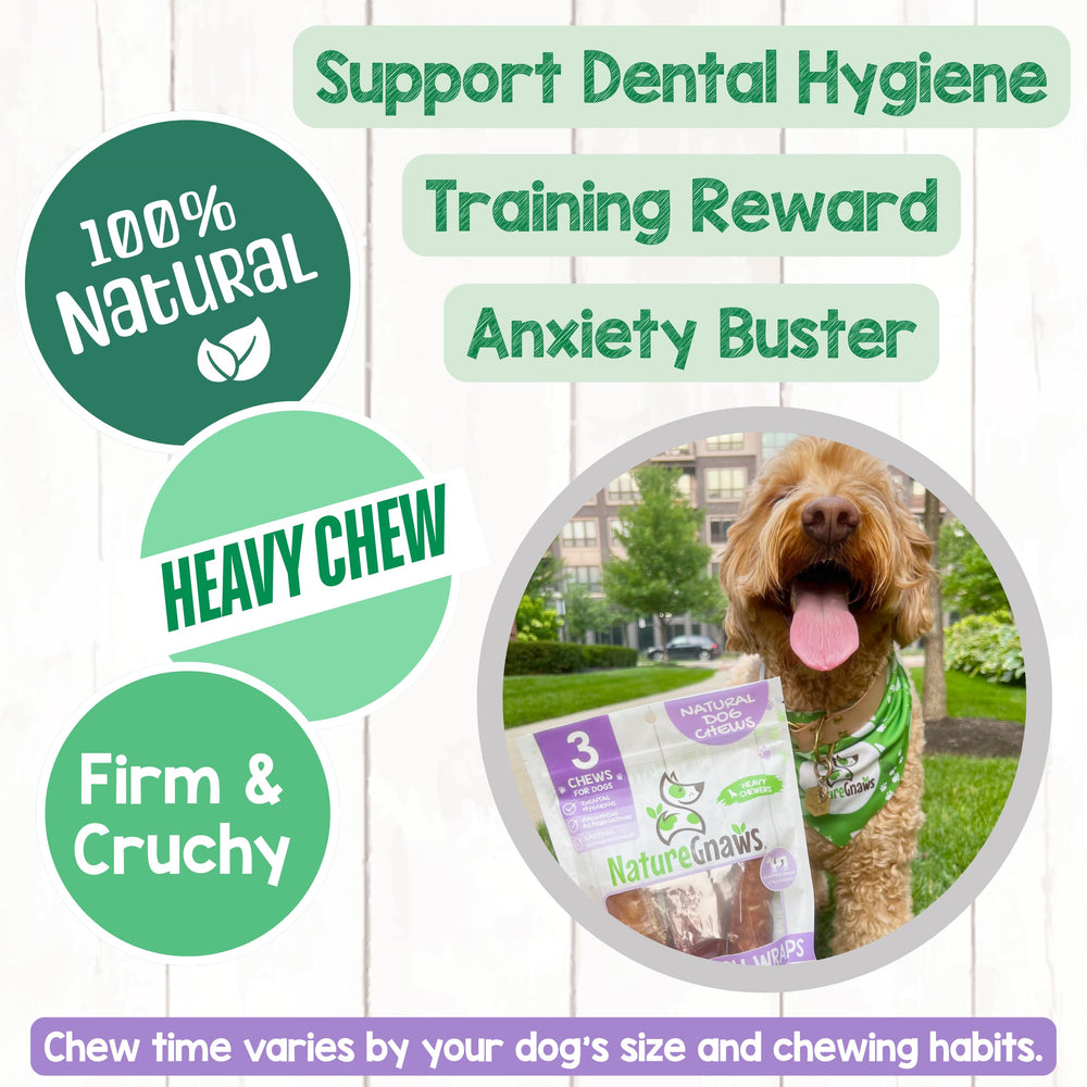 Nature Gnaws trachea de res para perros de todas las edades y tamaños.