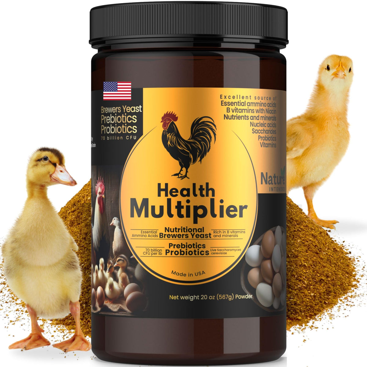 Nature INTENDED levadura-cerveza-probioticos para aves mejora el microbioma