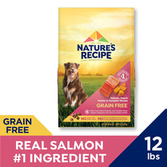Nature's Recipe ingrediente principal salmón, proteína de alta calidad.