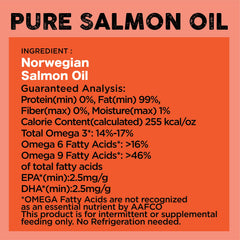 Nature's Diet Salmón Noruego, apto para perros y gatos.