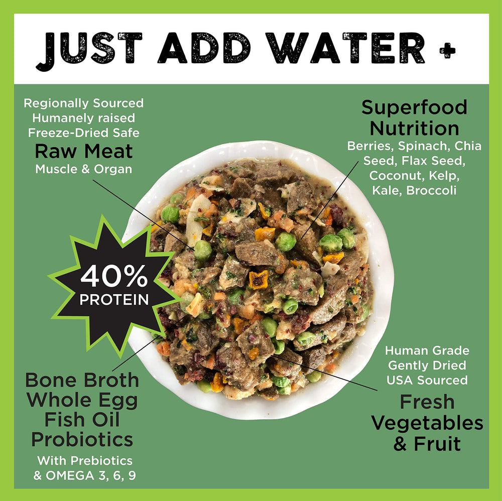 Nature's Diet Simply Raw proceso de liofilización conserva nutrientes naturalmente