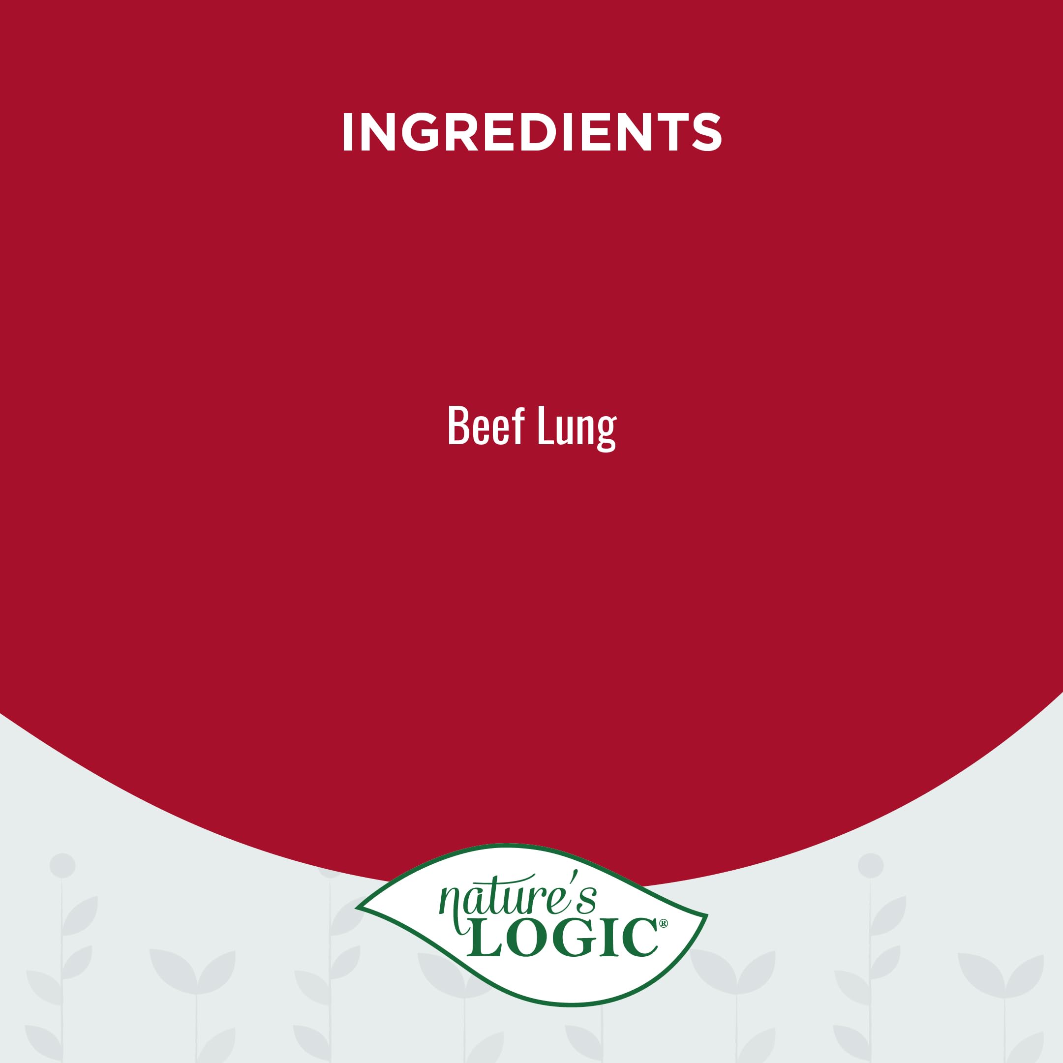 Nature's Logic Bocados de pulmón de res, premio natural para perros
