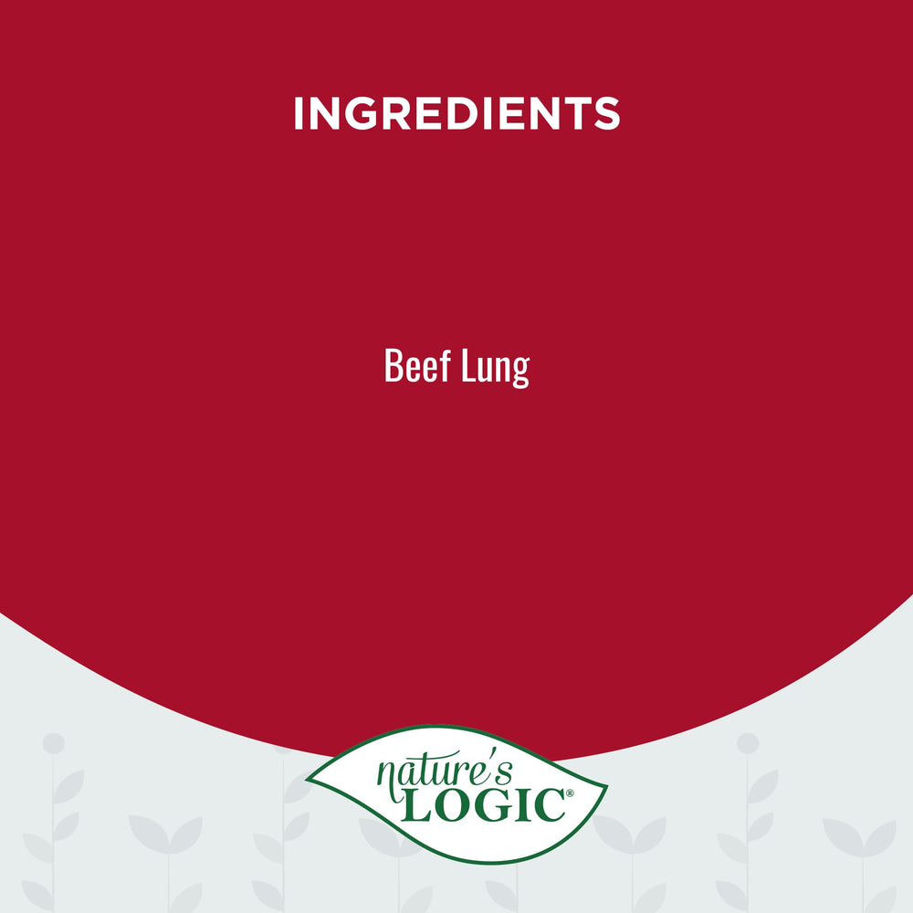Nature's Logic Bocados de pulmón de res, premio natural para perros