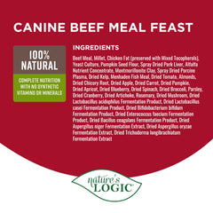 NATURE'S LOGIC alimento completo para todas las etapas de la vida canina