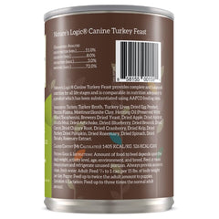 Nature's Logic: etiqueta que destaca 95% proteínas animales para una dieta natural.
