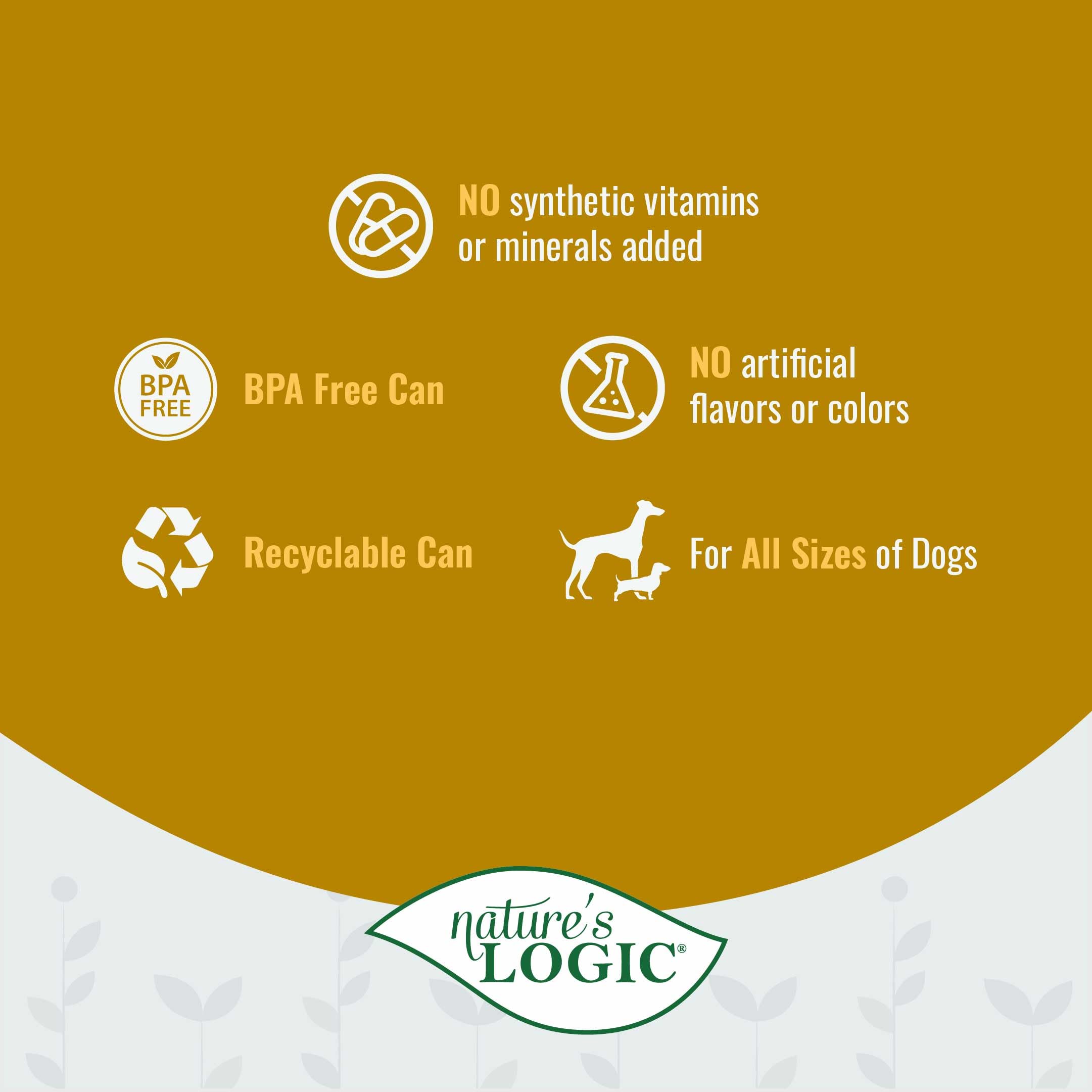 NATURE'S LOGIC paquete multi-latas: conveniencia para planificar comidas y porciones