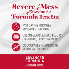 Nature's Miracle Advanced Stain & Odor Eliminar: fórmula enzimática continúa trabajando con la humedad.