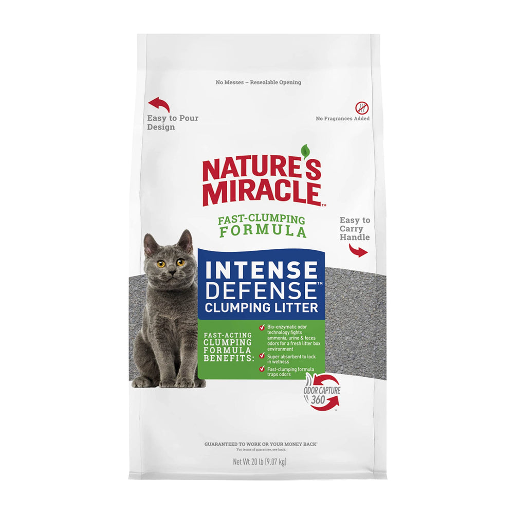 Nature's Miracle: arena fresca que reduce polvo y facilita la limpieza.
