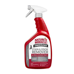 Nature’s Miracle Advanced Platinum en botella 32 oz para desinfección y manchas