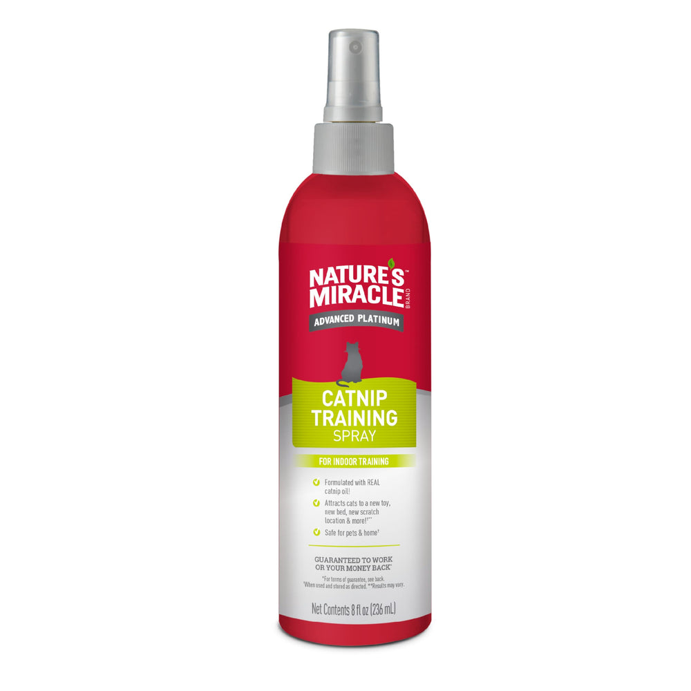 Nature’s Miracle Catnip Spray envase de 8 oz para entrenamiento interior