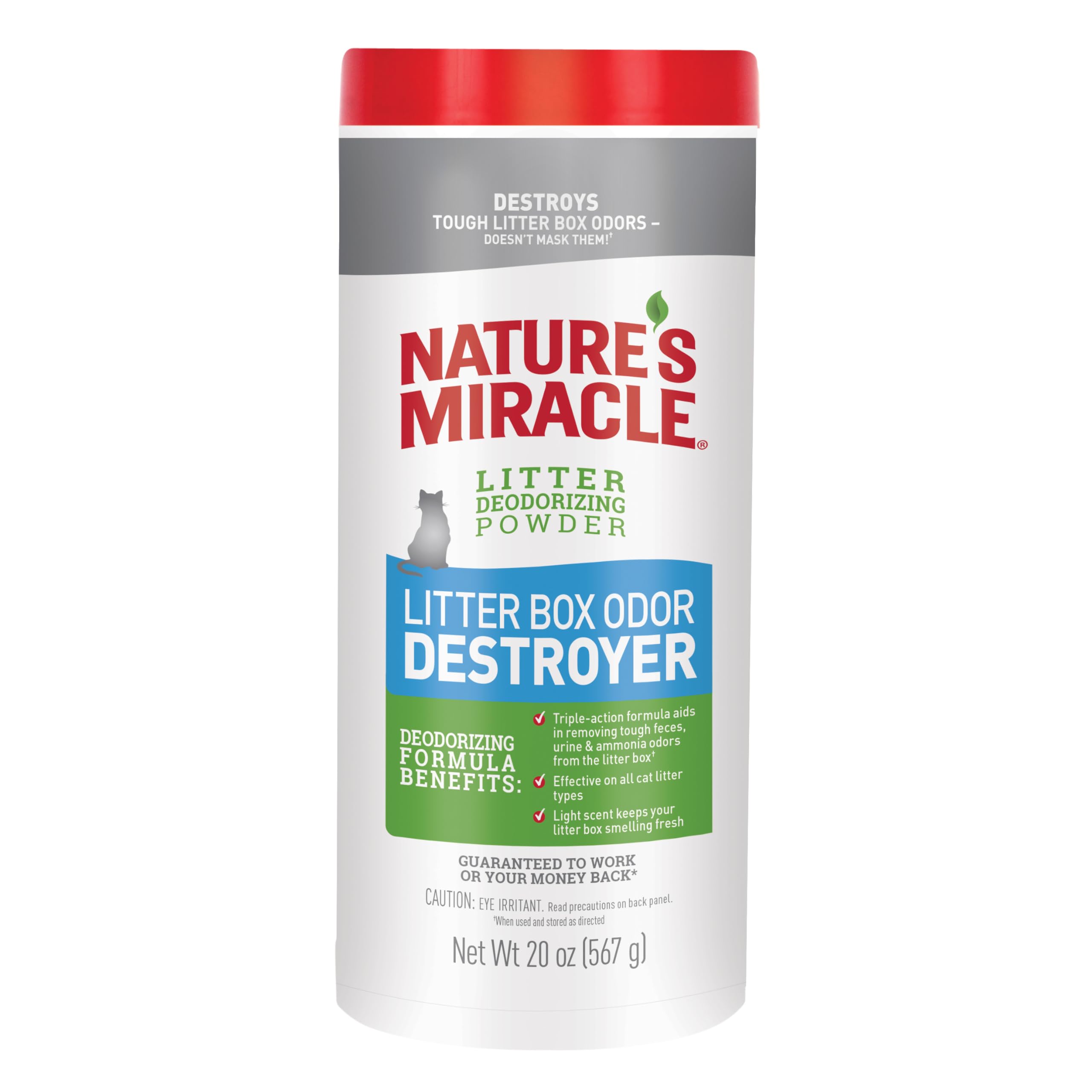 Nature's Miracle desodorizante para caja de arena en polvo, neutraliza olores.