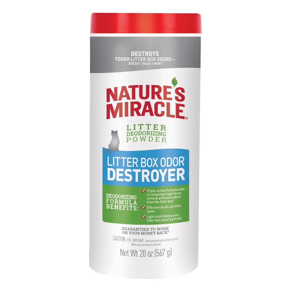 Nature's Miracle desodorizante para caja de arena en polvo, neutraliza olores.