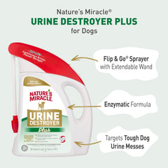 Nature's Miracle fórmula enzimática para orina de perros, eficaz contra residuos pegajosos