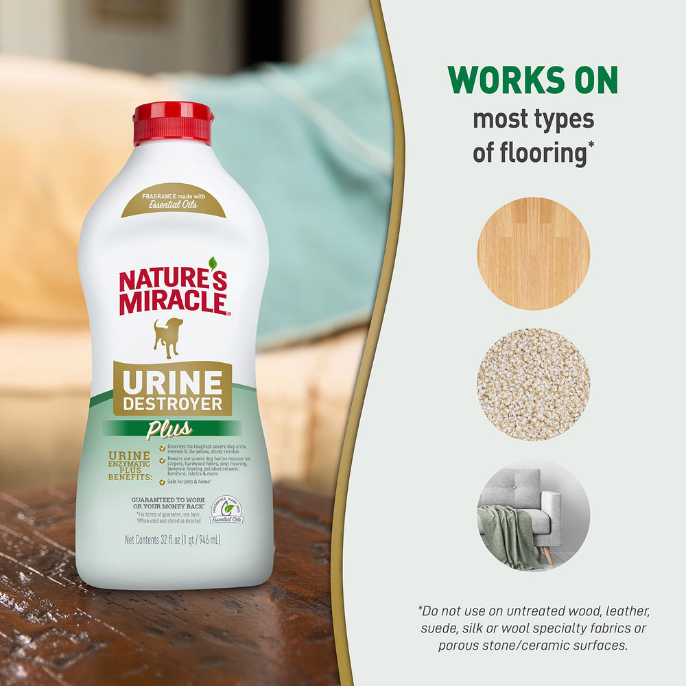Nature’s Miracle Urine Destroyer Plus, sécurité autour des animaux quand utilisé comme indiqué.