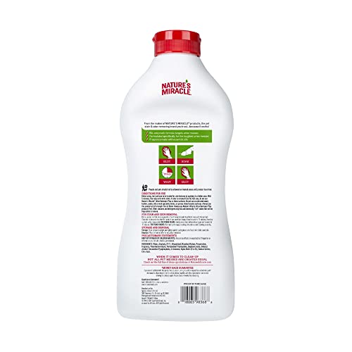 Nature’s Miracle Urine Destroyer Plus, verseur pratique, facilite l’application sur les zones affectées.