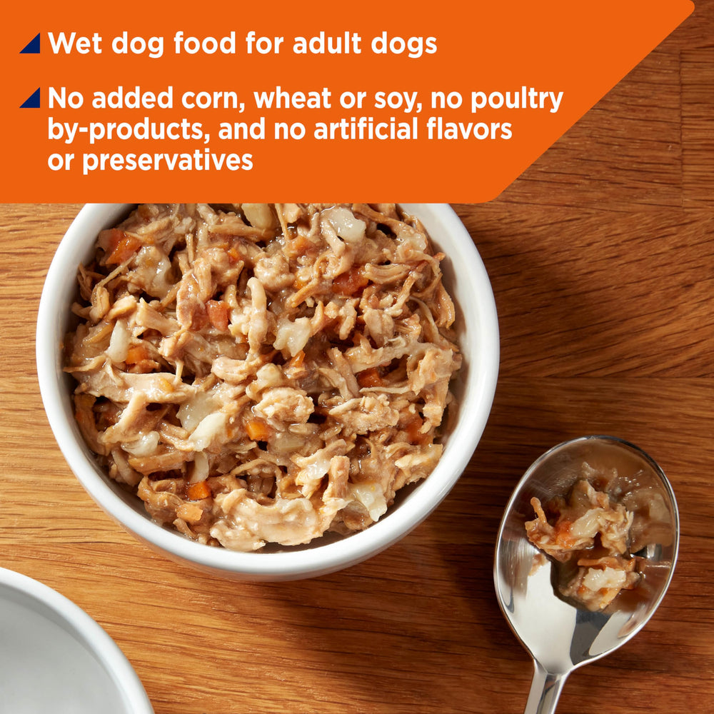 Sin maíz, trigo ni soja en Nature's Recipe para perros adultos.