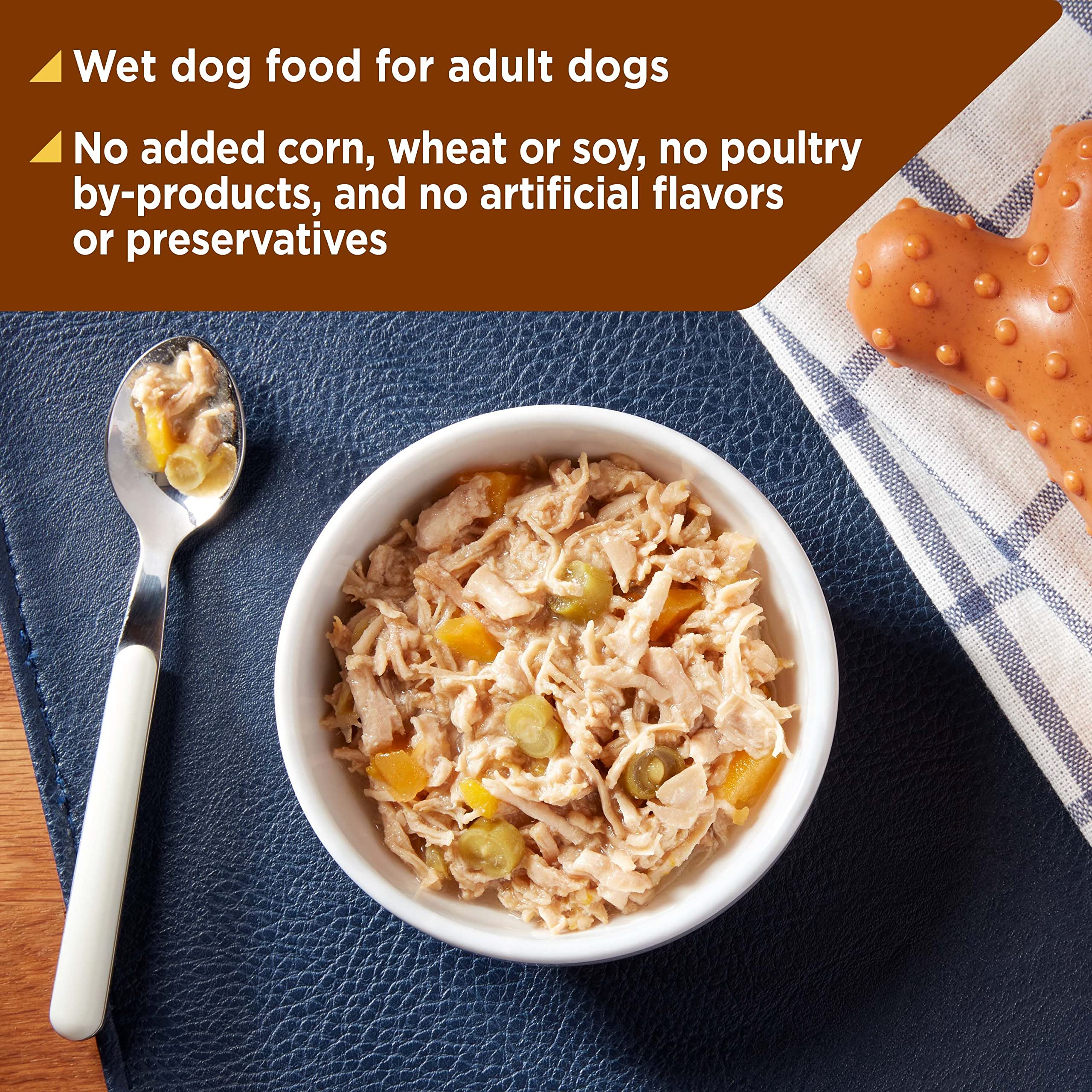 Nature's Recipe alimento húmedo para perros, copa 12, porciones fáciles de servir.