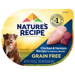 Nature’s Recipe empaque práctico de 12 tazas para alimentar a tu perro.