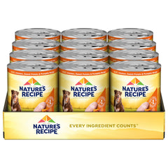 Nature’s Recipe: lata 13 oz con pollo como ingrediente principal para una comida sabrosa.