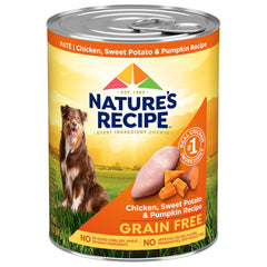 Nature’s Recipe: pollo como ingrediente principal en comida húmeda para perros.
