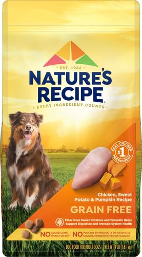 Nature's Recipe sin cereales batata dulce: fibra para digestión suave