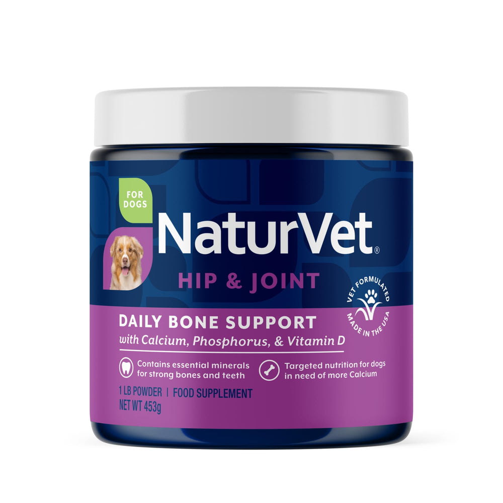 NaturVet calcio-fosforo para perros en bote de 16 oz favorece huesos fuertes