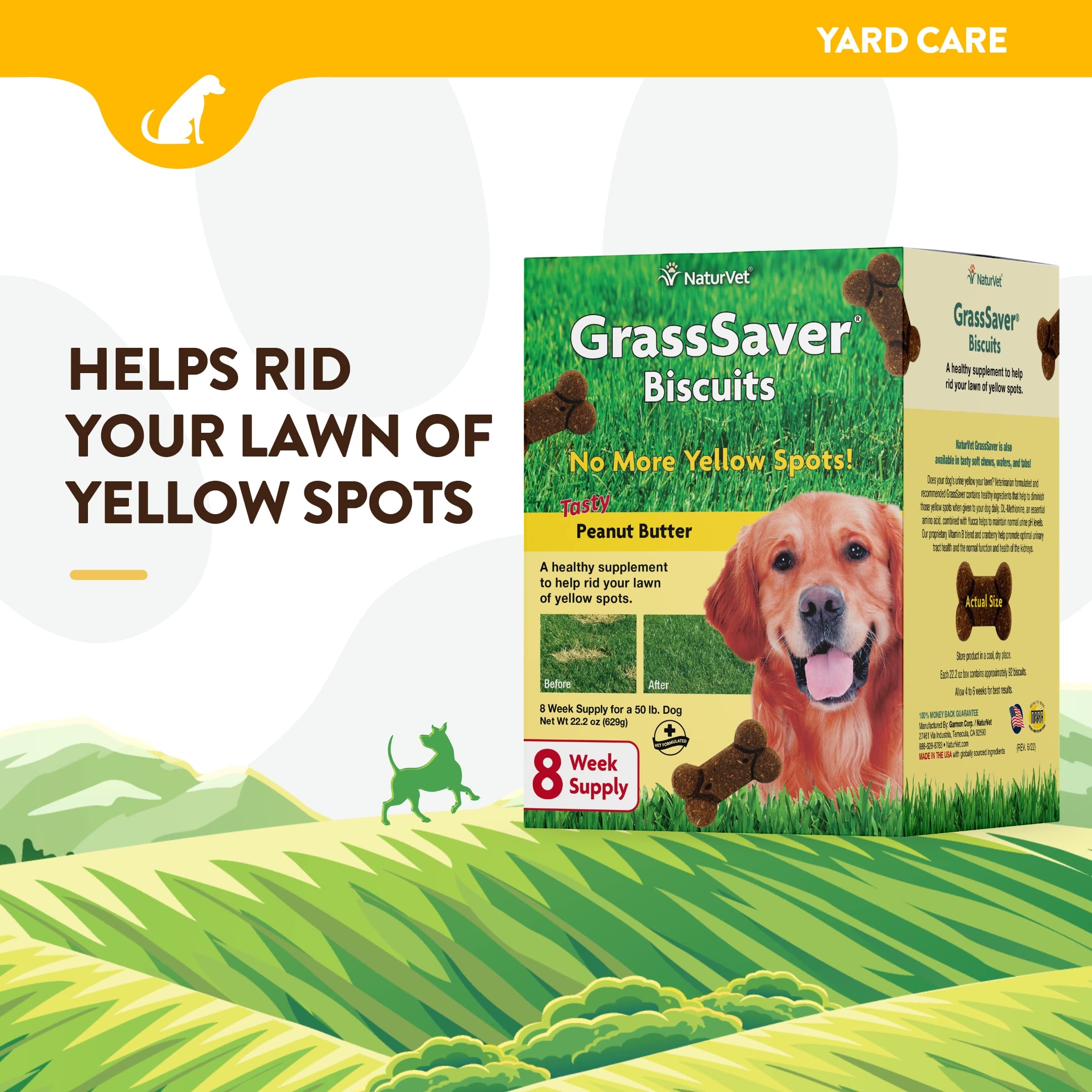 Las galletas de GrassSaver con DL-Metionina para el perro