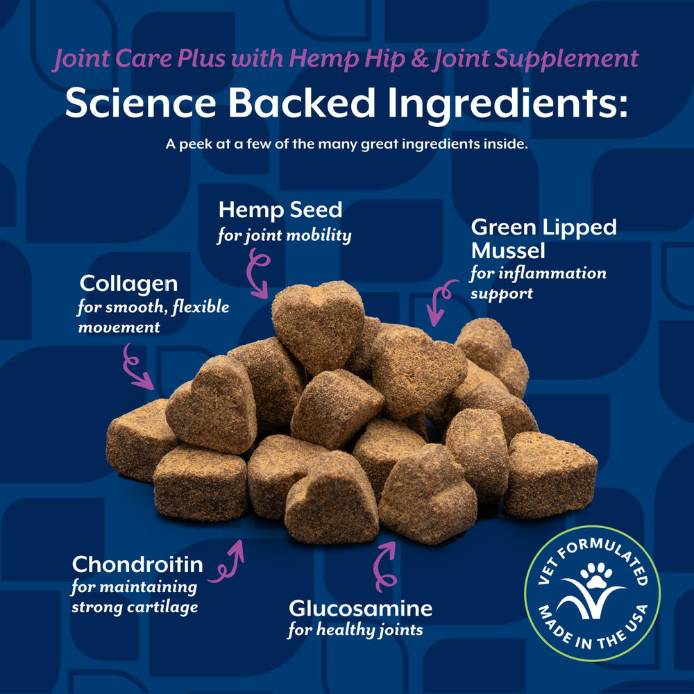 NaturVet Hemp Advanced Joint Health para perros: condroitina y omegas para apoyo diario