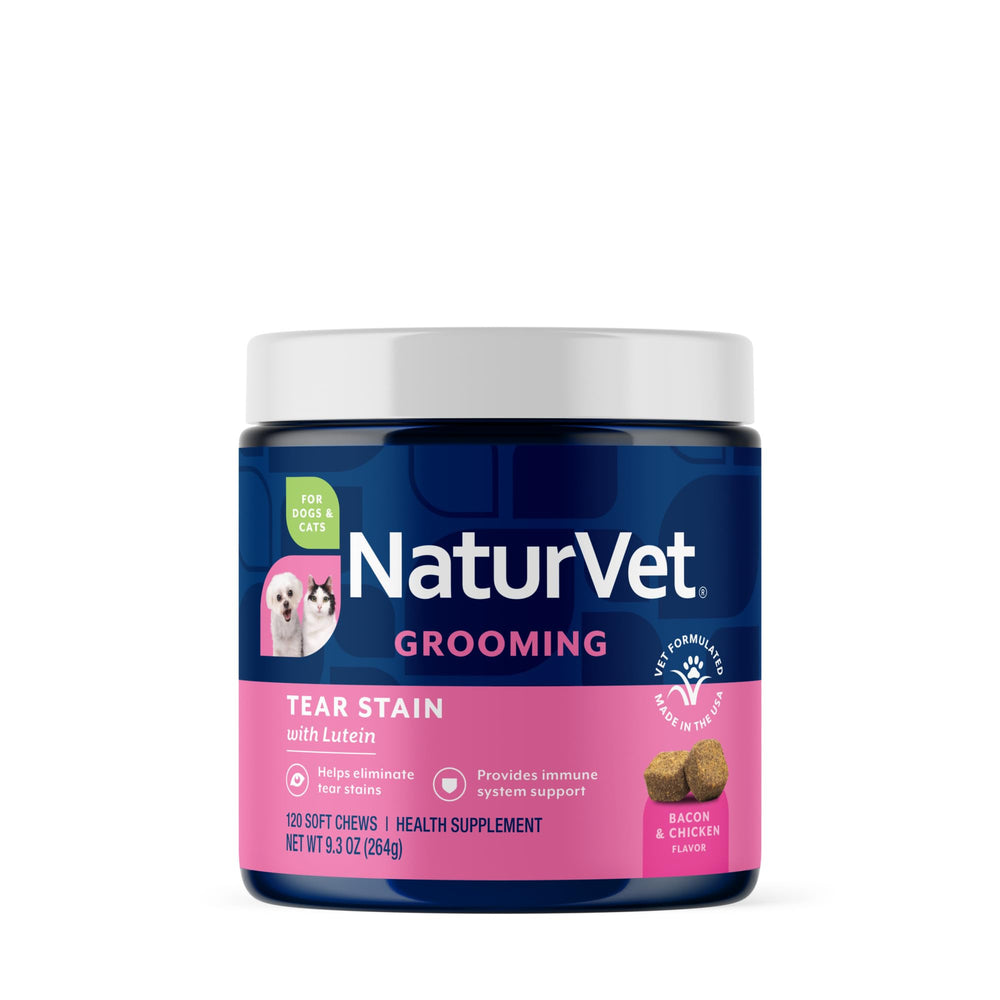 NaturVet Lutein para perro con manchas de lágrima, posible ayuda para ojos más limpios