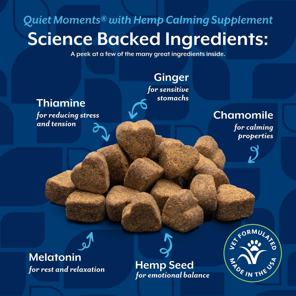 NaturVet contiene cáñamo y otros ingredientes para un apoyo suave diario.