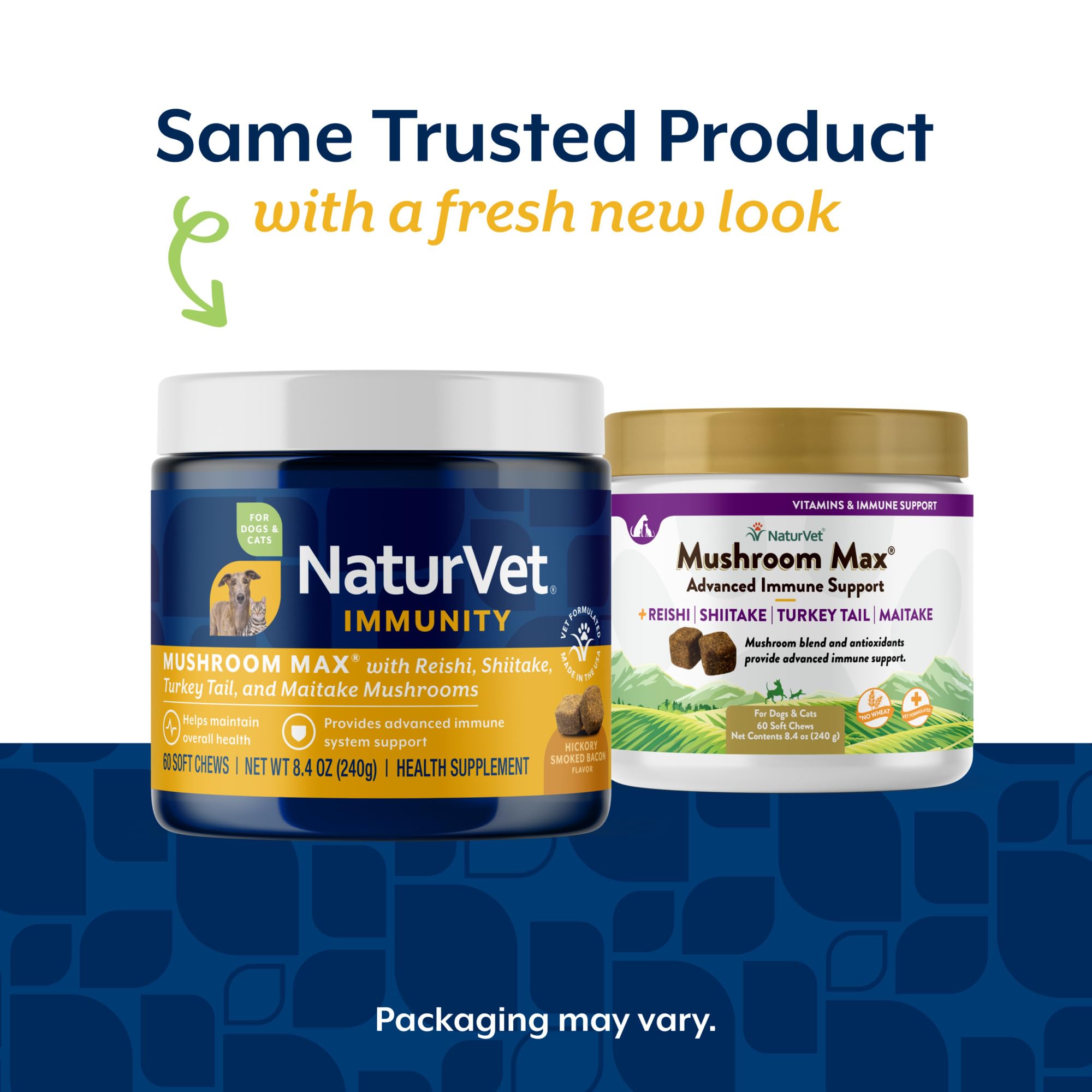 NaturVet Mushroom Max, detalle de la etiqueta, ingredientes clave para la vitalidad.
