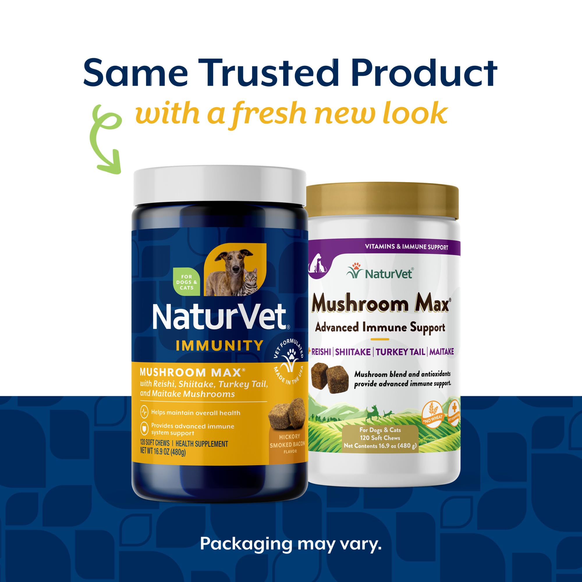 NaturVet Mushroom Max etiqueta con ingredientes de hongos
