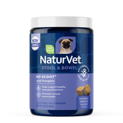 NaturVet No Scoot: gomitas suaves con calabaza en botella para perros