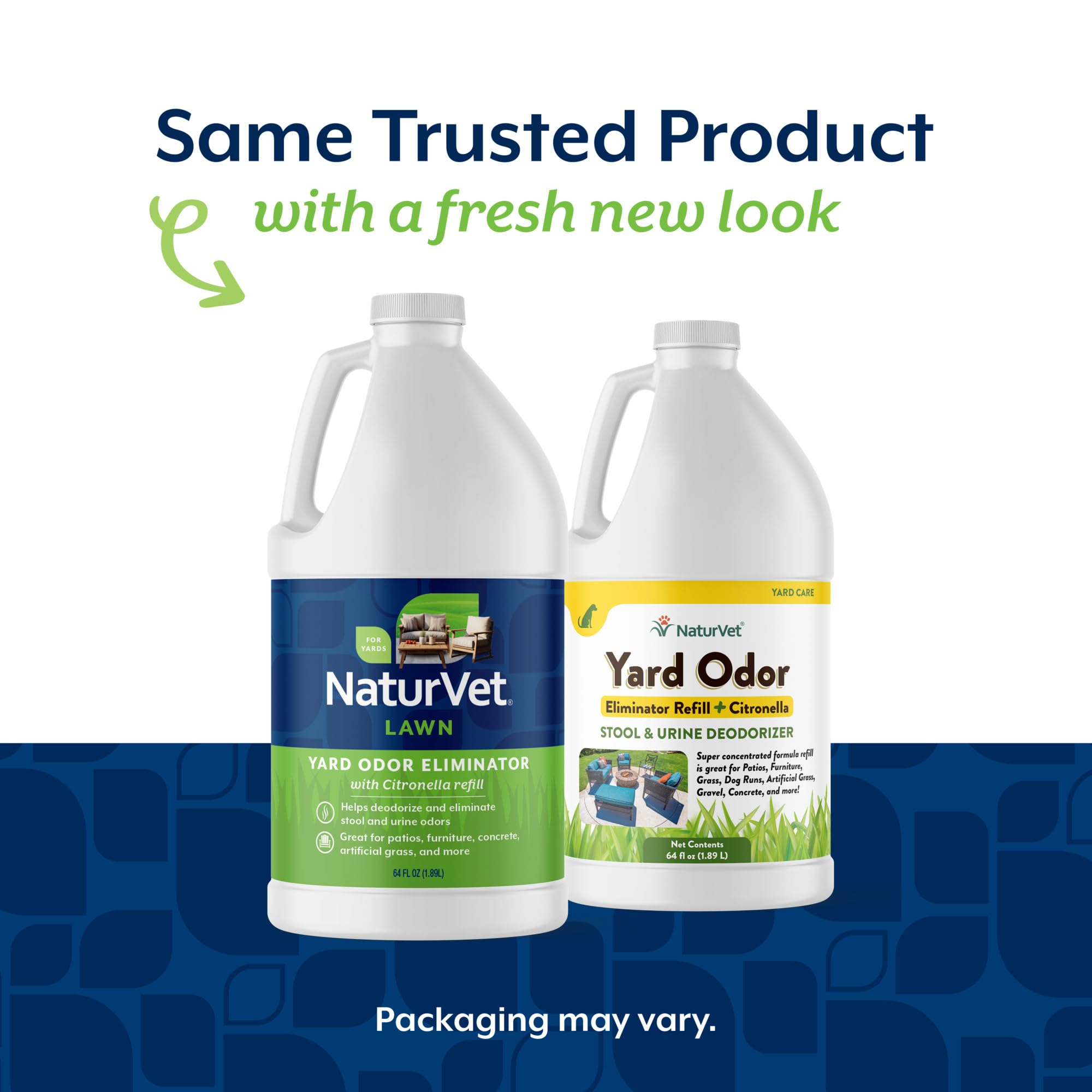 NaturVet rociado en césped con citronela para eliminar olores de mascotas.