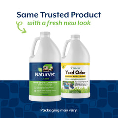 NaturVet rociado en césped con citronela para eliminar olores de mascotas.