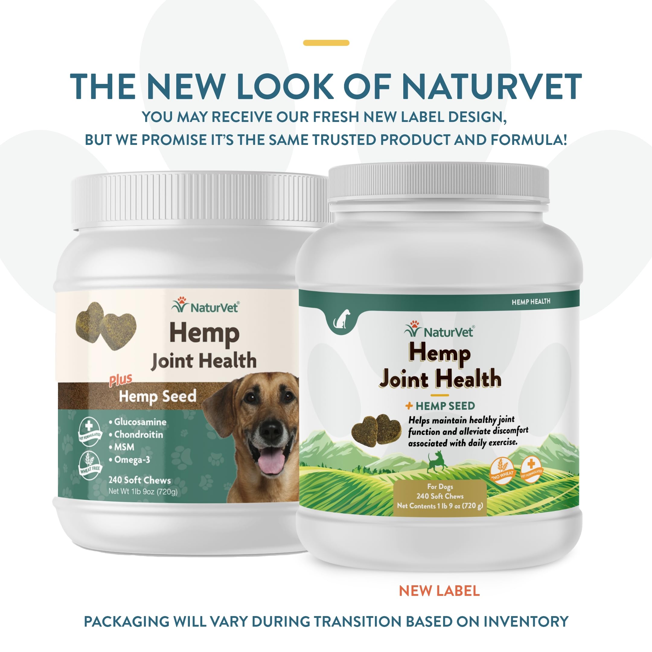 NaturVet Salud de Articulaciones con Cáñamo: masticables suaves para apoyo articular.
