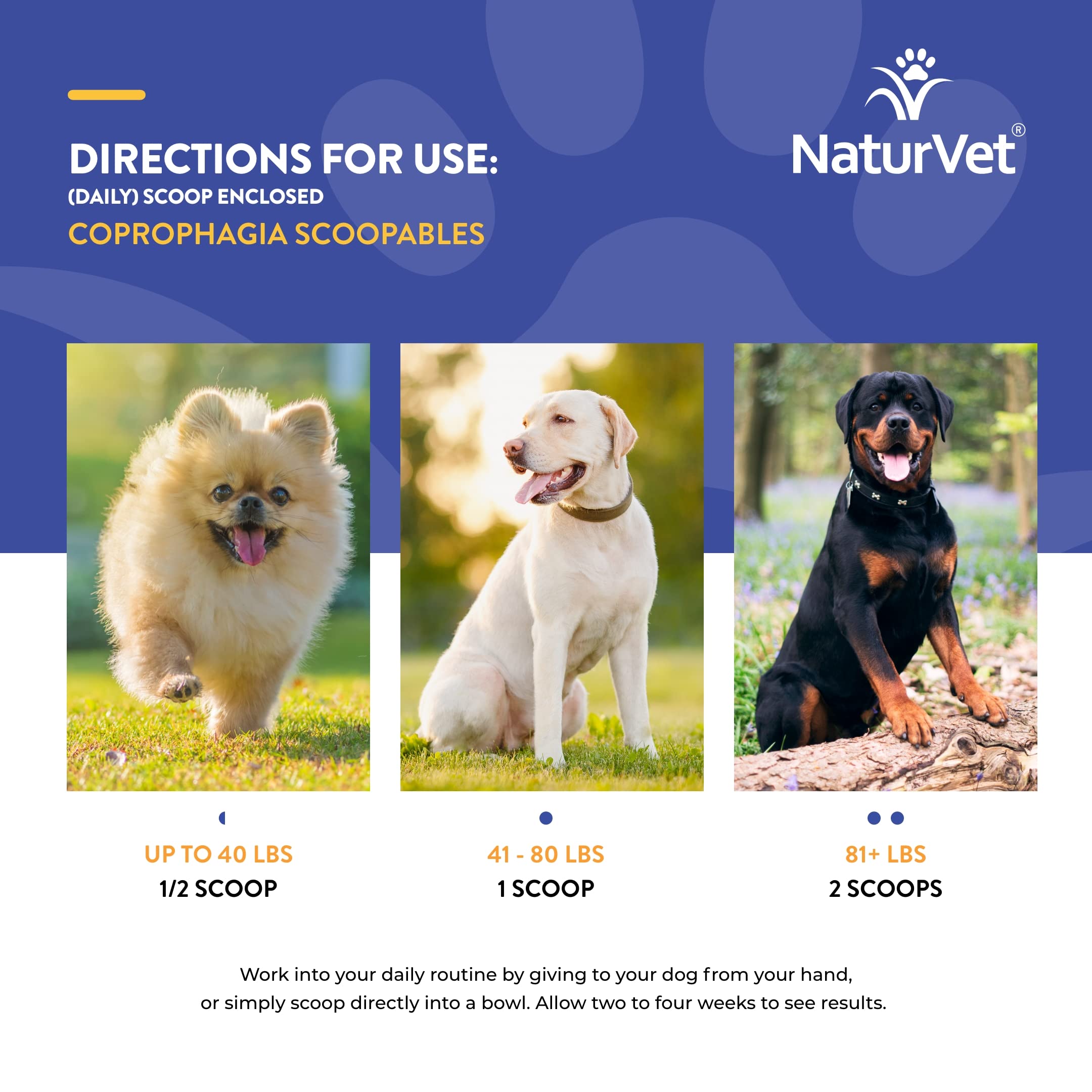 NaturVet Scoopables sabor tocino hickory, experiencia sensorial agradable.