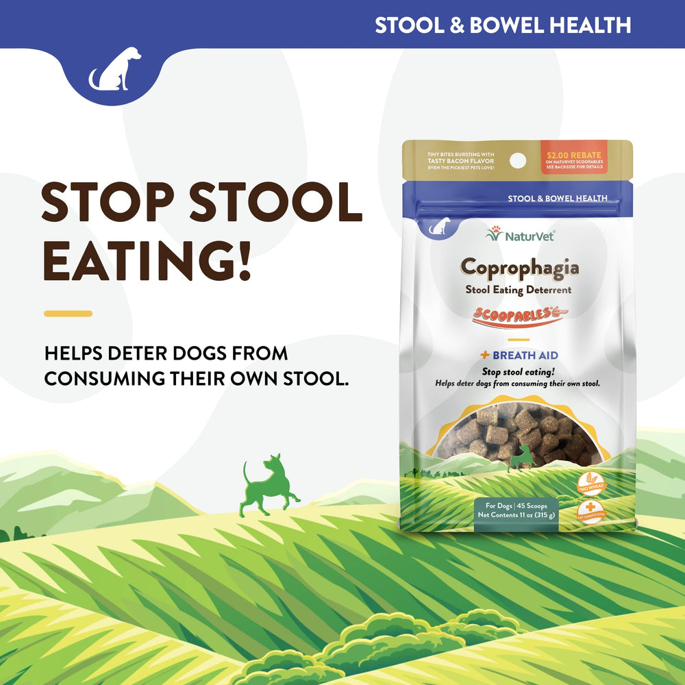 NaturVet Scoopables textura polvo, fácil de mezclar en comida.