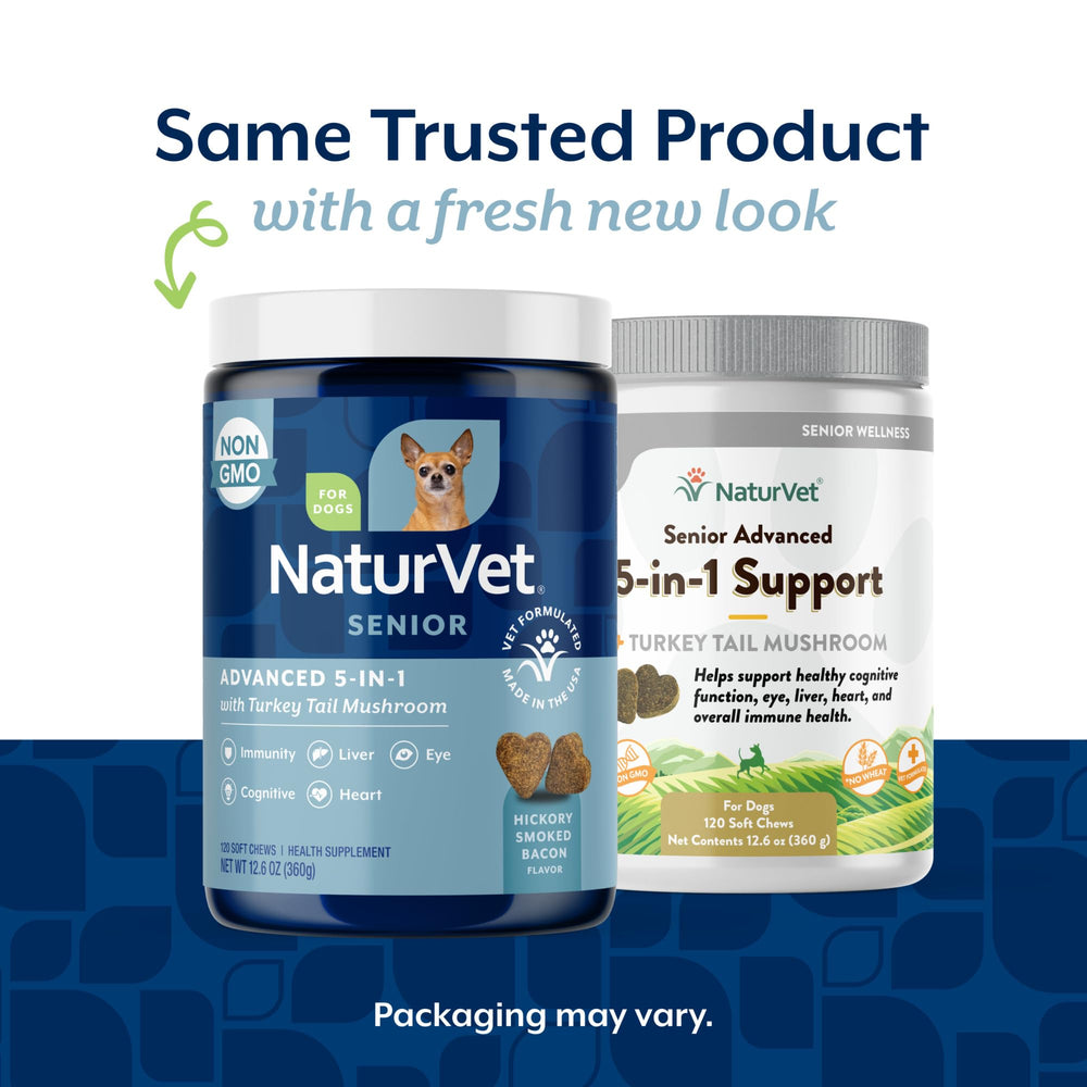 NaturVet Senior Advanced: pastillas masticables con sabor agradable para perros