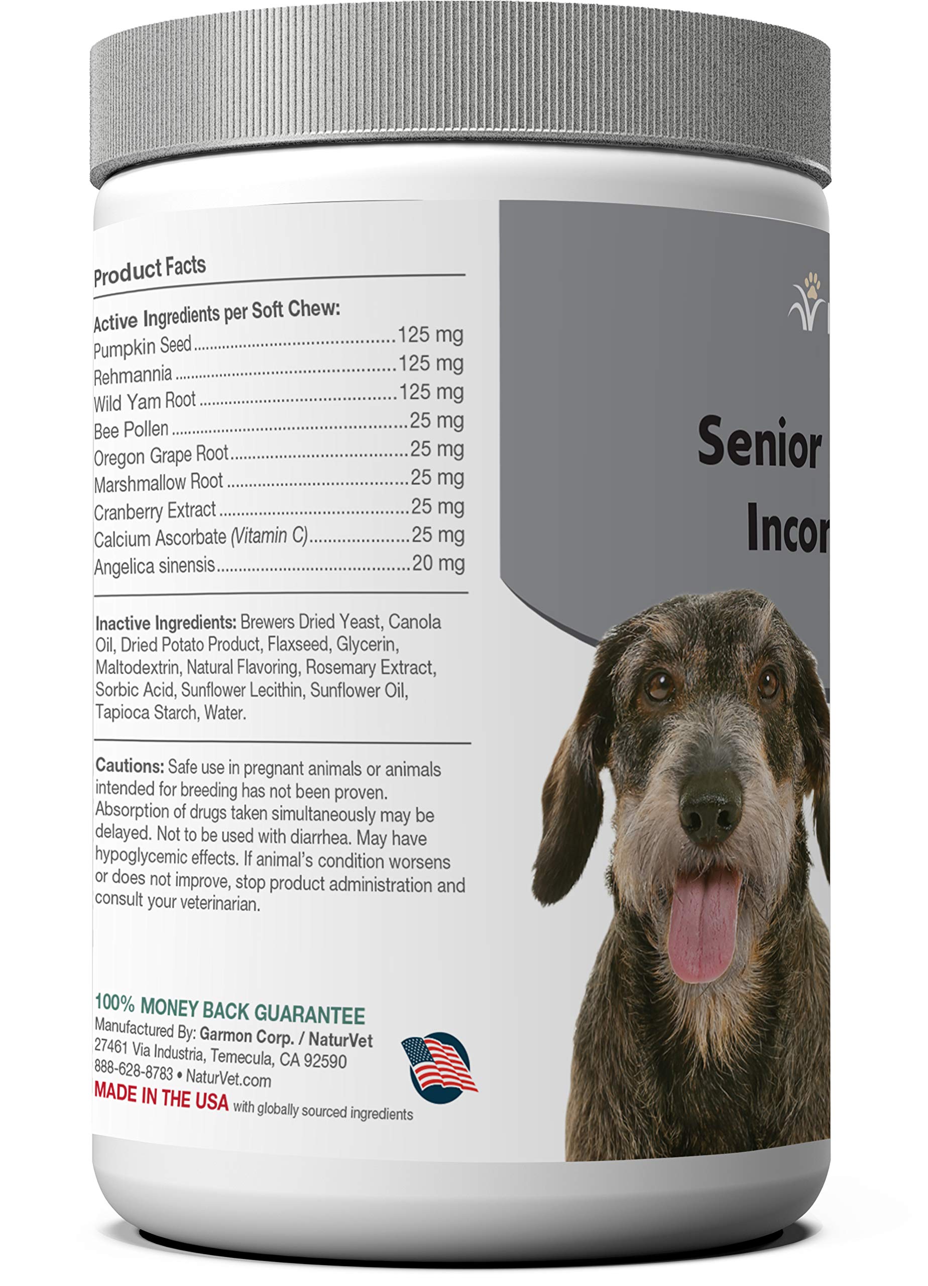 NaturVet Senior: soporte de vejiga para perros en bocaditos.