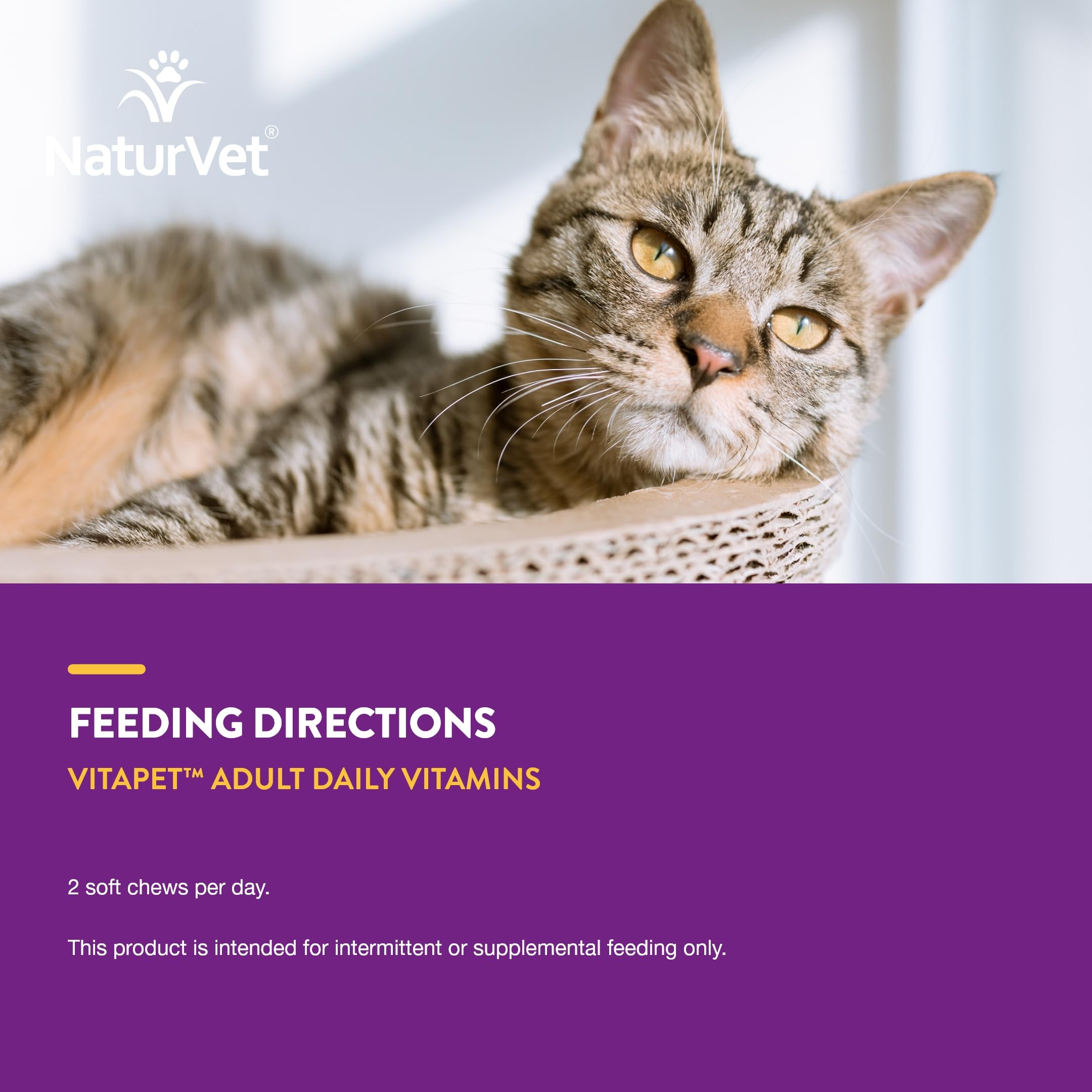 NaturVet VitaPet Senior sin trigo para gatos sensibles.