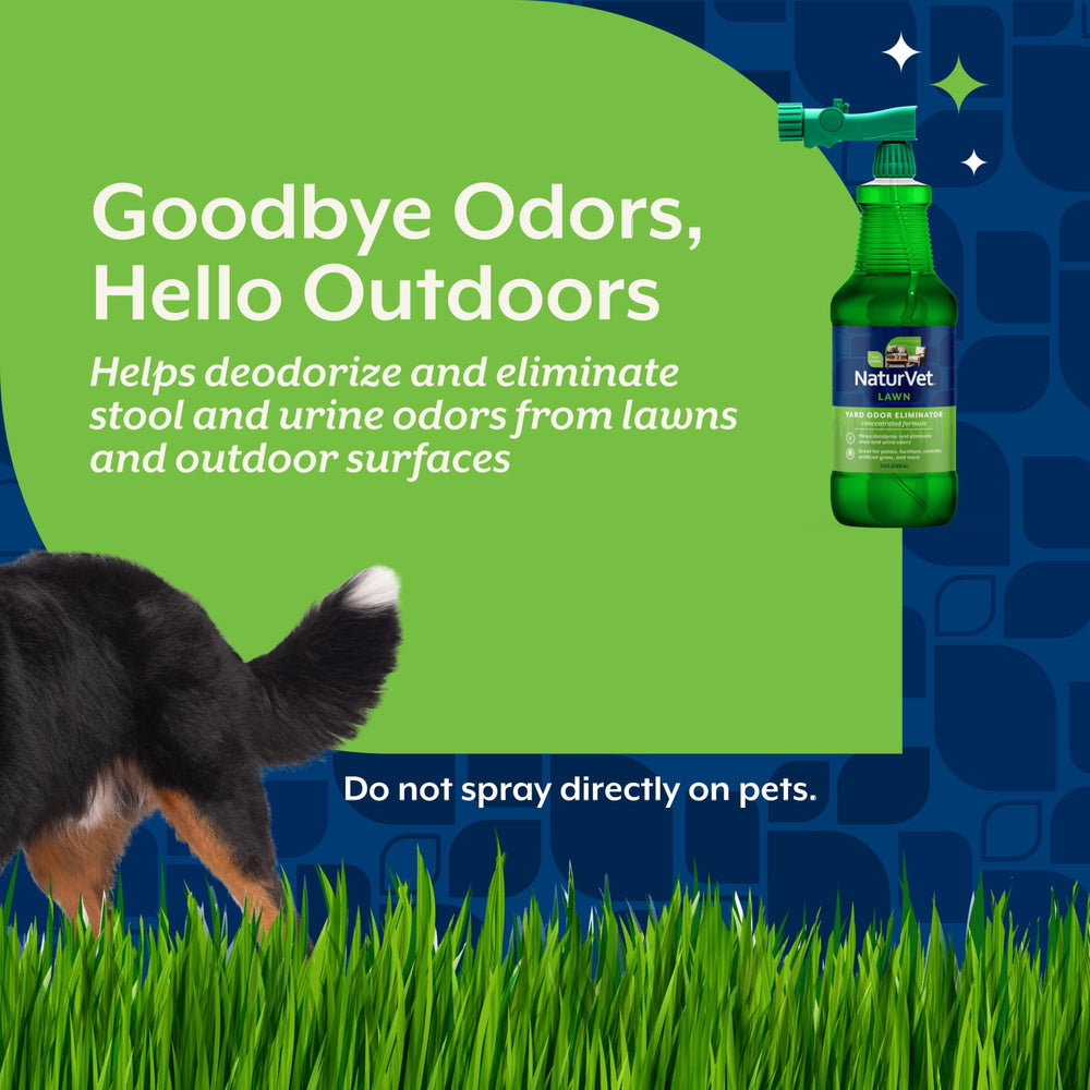NaturVet Yard Odor Eliminator rociado en patio para ambiente fresco