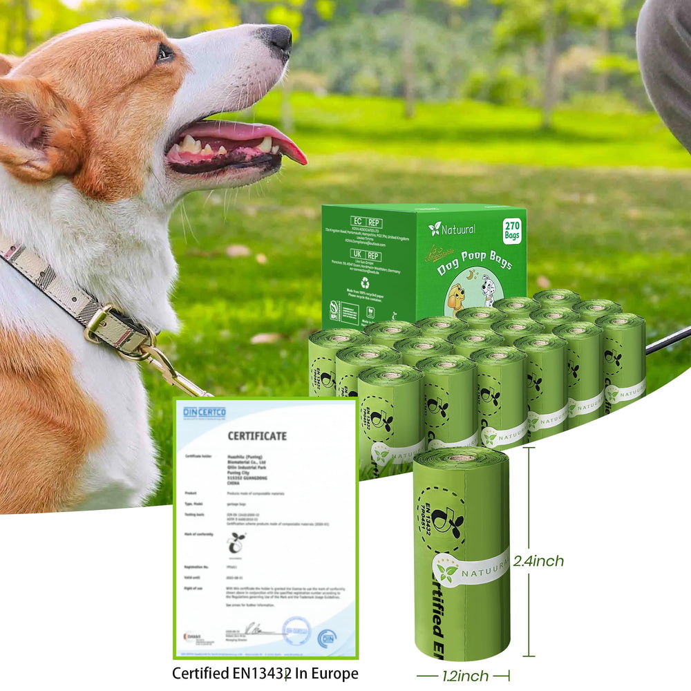 Natuural: compostables con almidón de maíz y PBAT, opción ecológica.