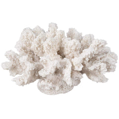Nautical Crush Trading Coral Blanco decorativo, coral blanco de 4in, ideal como centro de mesa costero.