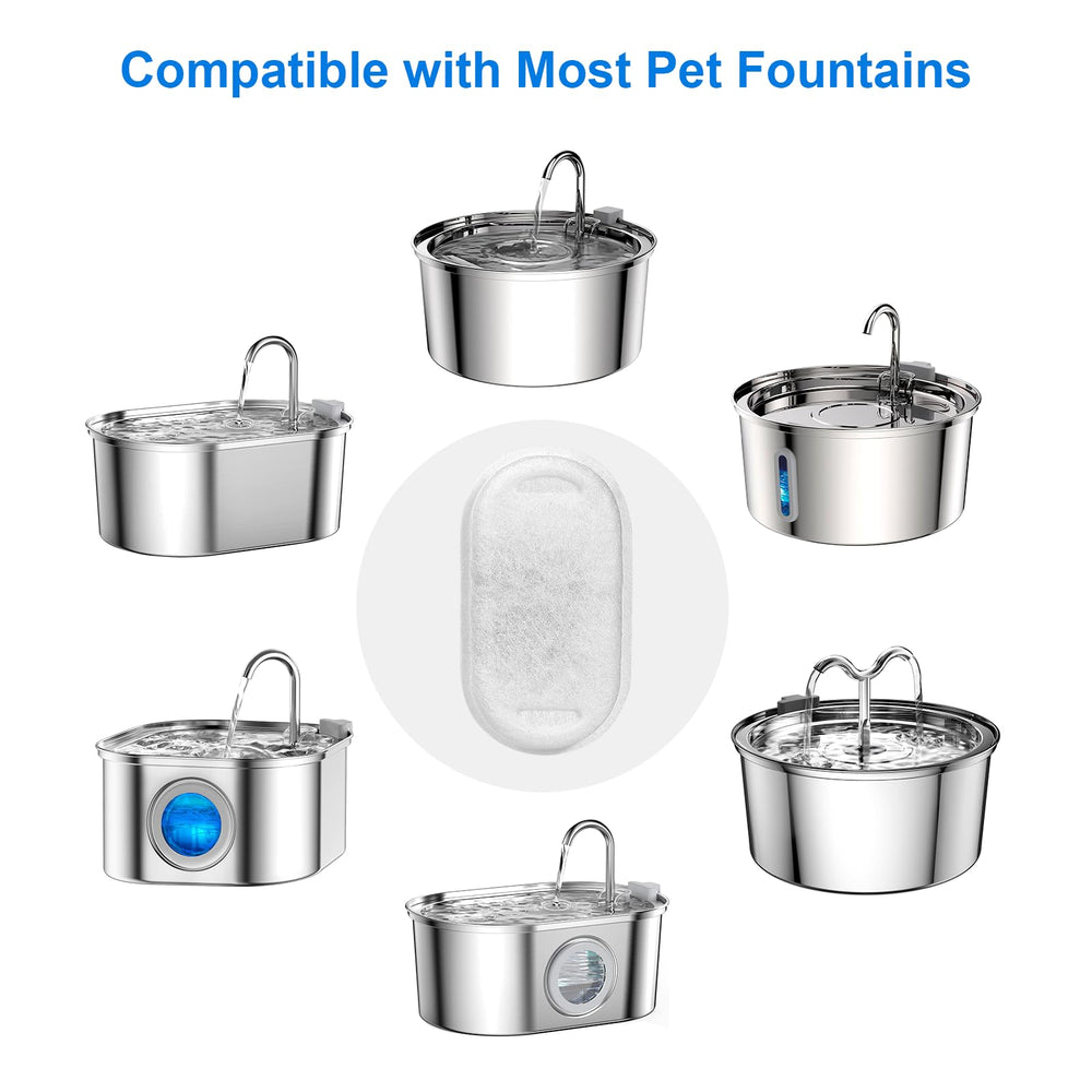 NautyPaws esponjas de filtración 8 unidades para mayor limpieza del agua.
