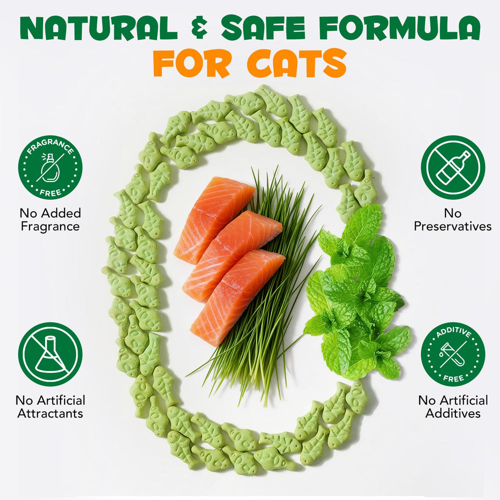 NBTREKTIE Salud dental en crocantes, gatos disfrutan del snack.